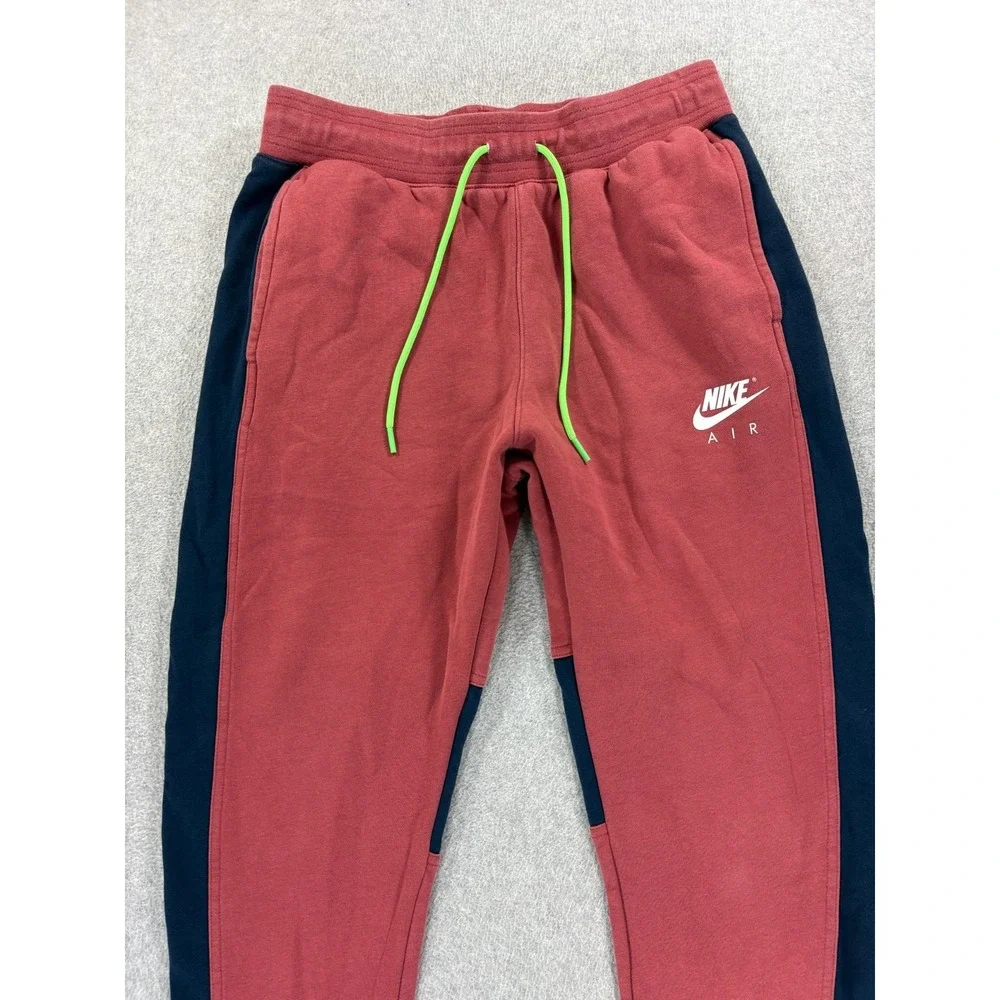 Nike 2 Tone Athletic Fit Tech Jogger Sweatpants (Men's Large) Red/Blue